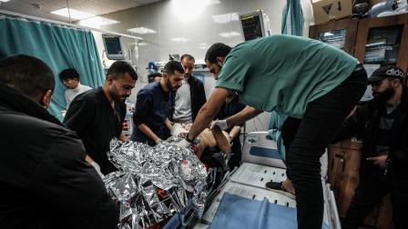 مجمع ناصر الطبي في خانيونس في غزة في يناير 2024 (بلال خالد/ الأناضول)