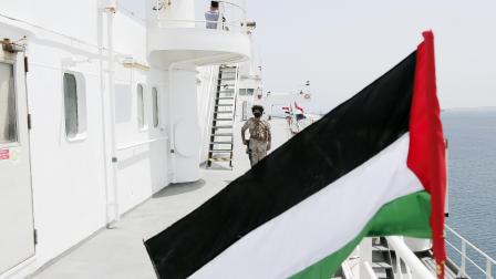 سفينة استولى عليها الحوثيون، 12 مايو 2024 (محمد حمود/الأناضول)