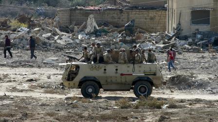 سياسة/الجيش المصري في سيناء/(عبد الرحيم الخطيب/الأناضول)