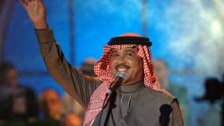 Muscat, OMAN: Saudi singer Mohammad Abdu performs late 01 February 2007 at the Muscat festival in the Omani capital. The festival attracts singers and performers from all over the Arab world and occasionally Asia from January to February every year. AFP PHOTO/MOHAMMED MAHJOUB (Photo credit should read MOHAMMED MAHJOUB/AFP via Getty Images)	