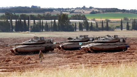 جيش الاحتلال على حدود غزة (فرانس برس)