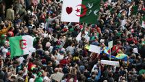 من التظاهرات الجزائرية المعارضة مطلع العام (Getty)