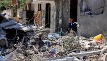 فقدت العديد من العائلات منازلها جراء القصف (محمود همس/فرانس برس)