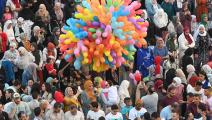 صلاة عيد الفطر 2022 في حي مصر الجديدة بالقاهرة (أحمد حسن/فرانس برس)