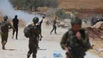جيش الاحتلال استخدم الرصاص الحي والرصاص المعدني وقنابل الغاز المسيل للدموع (عصام الريماوي/ الأناضول)