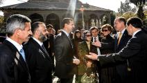 أردوغان والأسد بزيارة التكية السليمانية بدمشق 2009