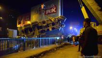 مصر: سقوط مقطورة من أعلى كوبري الدائري بالمنيب
