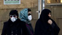 نساء إيرانيات وتلوث هواء - إيران - مجتمع