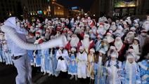 عيد الميلاد في بيلاروس\MAXIM MALINOVSKY/AFP