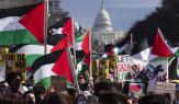 تظاهرة في واشنطن دعما لفلسطين (إكس)